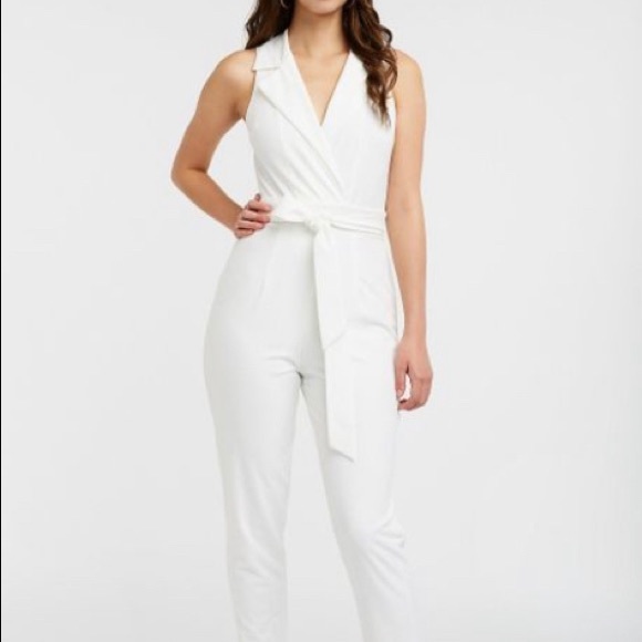 charlotte russe white jumpsuit